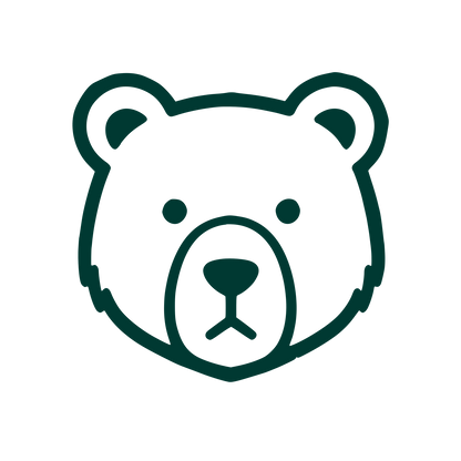 Bear Face Logo #003932