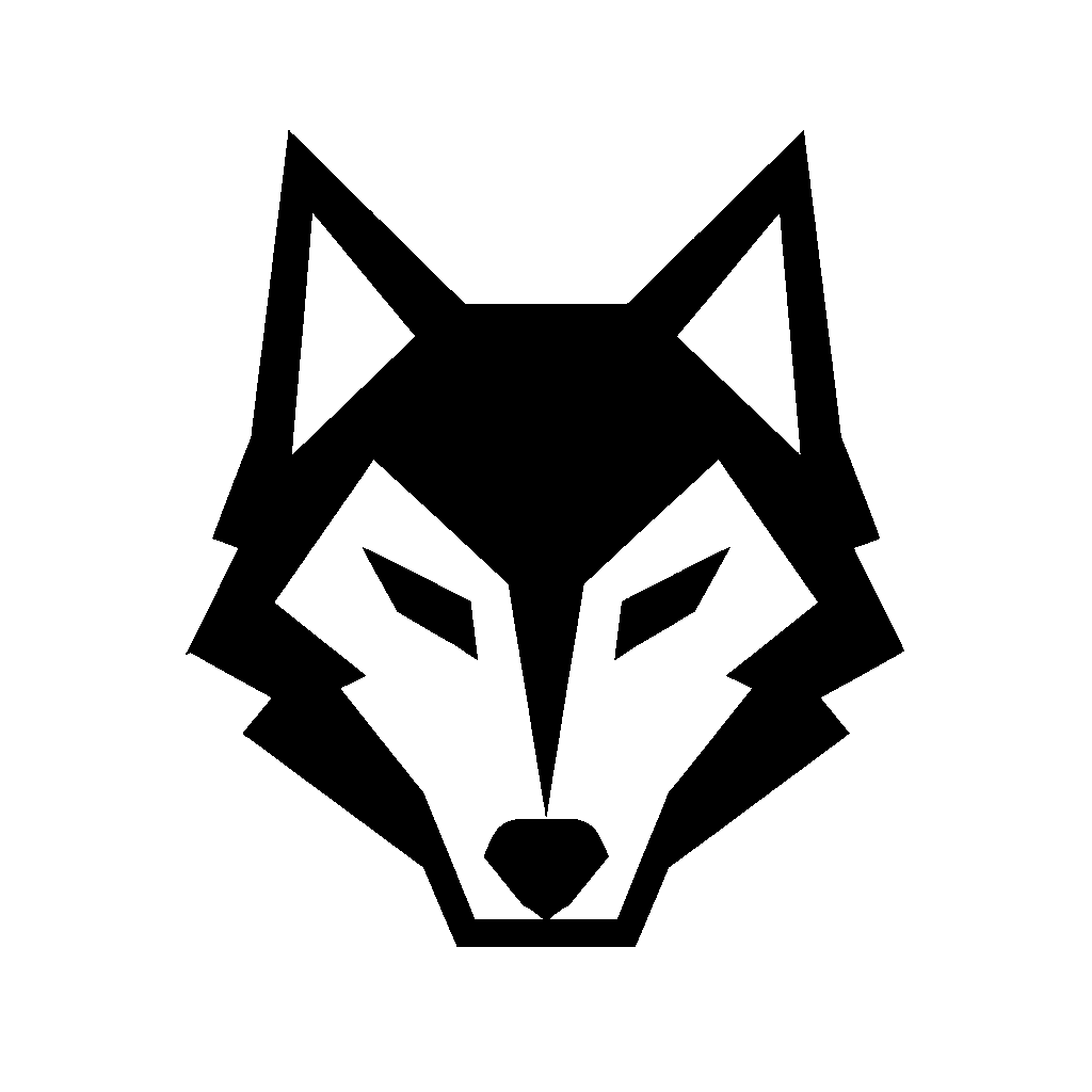 Geometric Wolf Head Logo