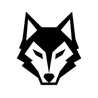 Geometric Wolf Head Logo