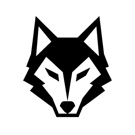 Geometric Wolf Head Logo