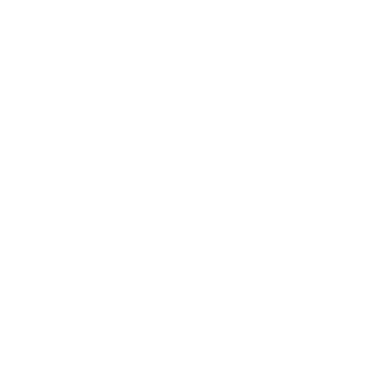 Wolf Head Circle Badge Logo #ffffff