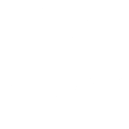 Wolf Head Circle Badge Logo #ffffff