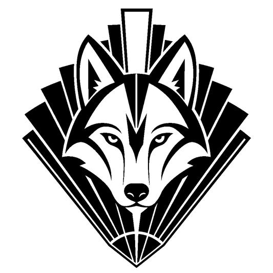 Art Deco Wolf Logo