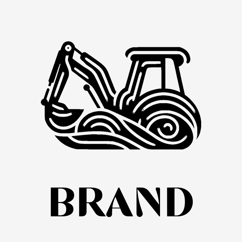 Excavator Construction Line Logo preview