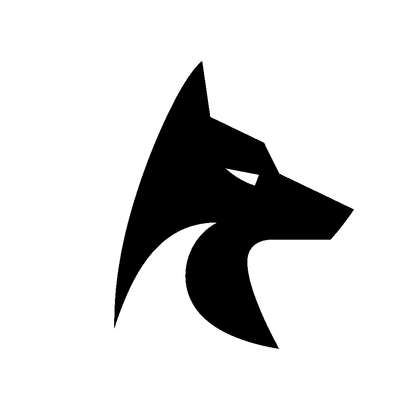 Wolf Head Side Profile Logo