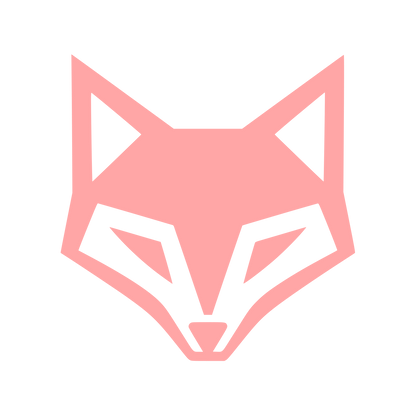 Geometric Fox Face Logo #ffa6a6