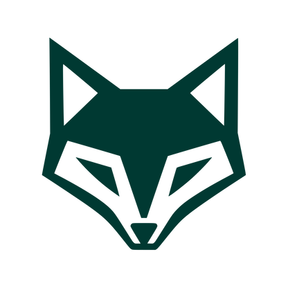 Geometric Fox Face Logo #003932