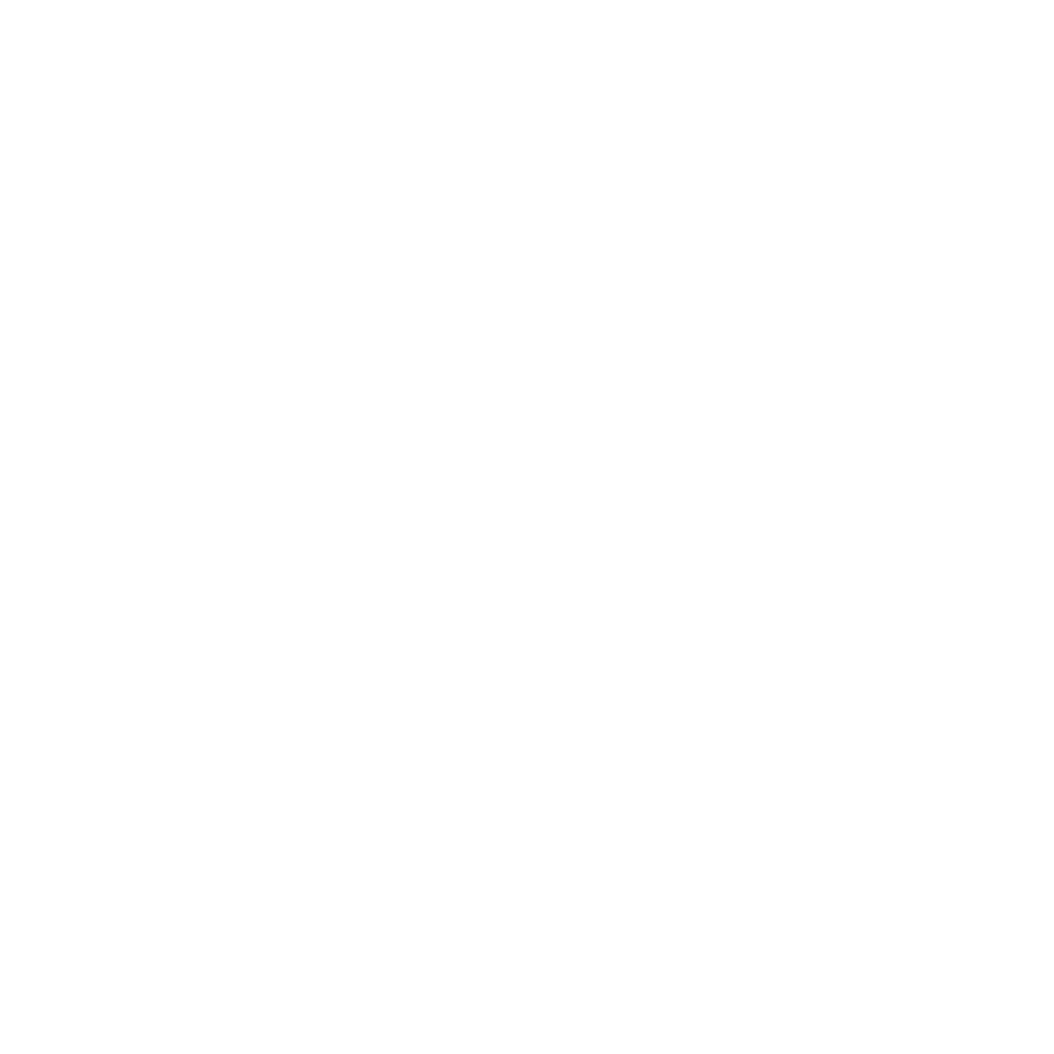 Sitting Fox Outline Logo #ffffff