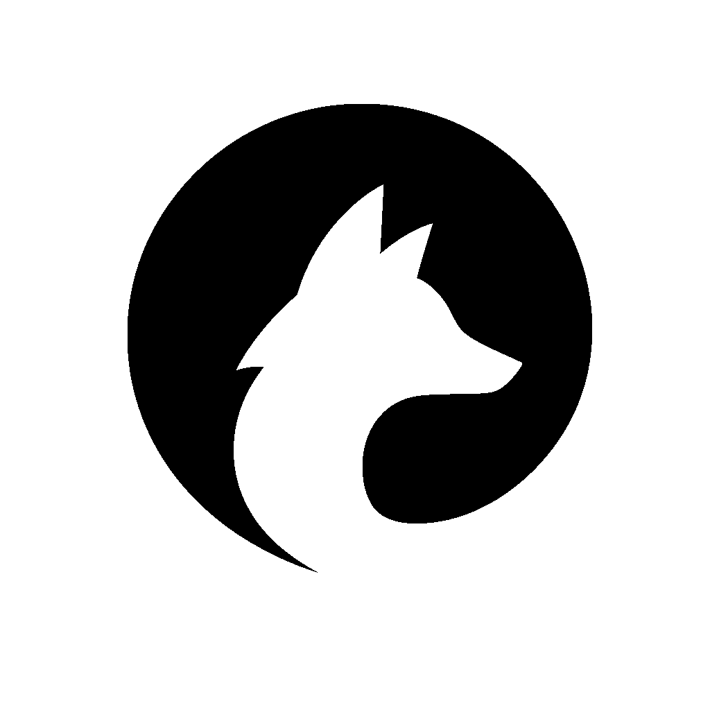 Fox Silhouette Circle Logo
