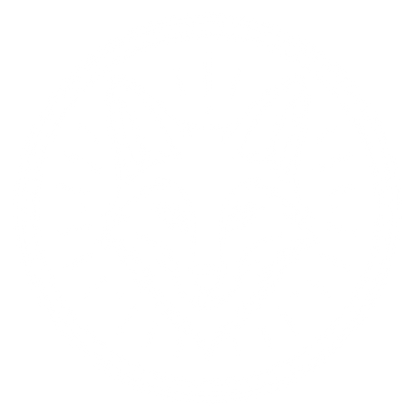 Fox Face Circle Badge Logo #ffffff
