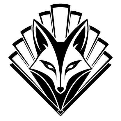 Art Deco Fox Head Logo