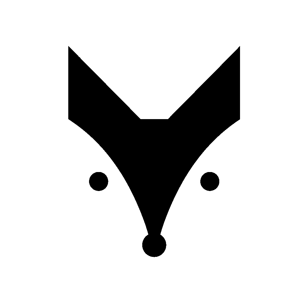 Geometric Fox Head Logo