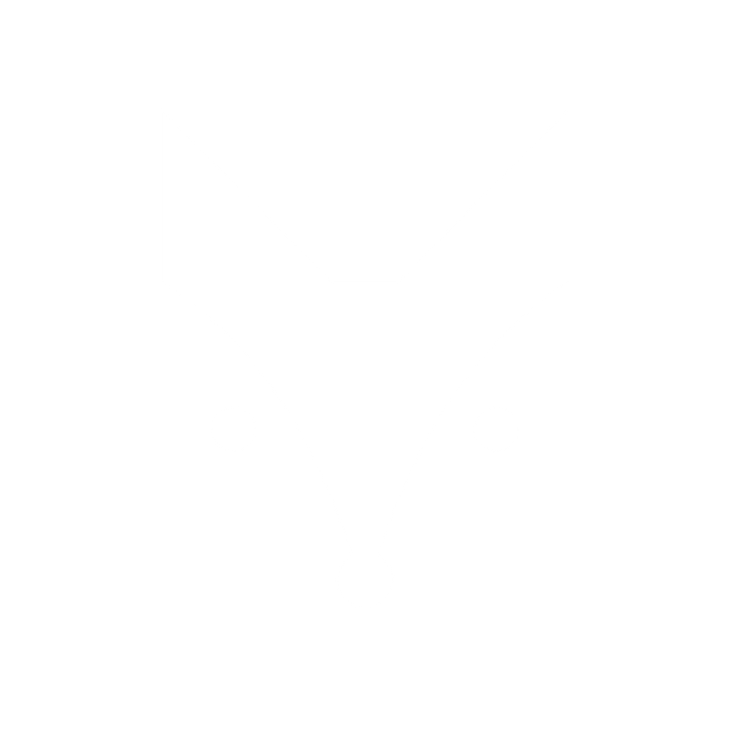 Geometric Fox Head Logo #ffffff