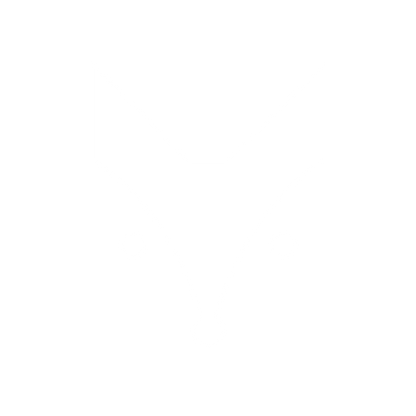 Geometric Fox Head Logo #ffffff
