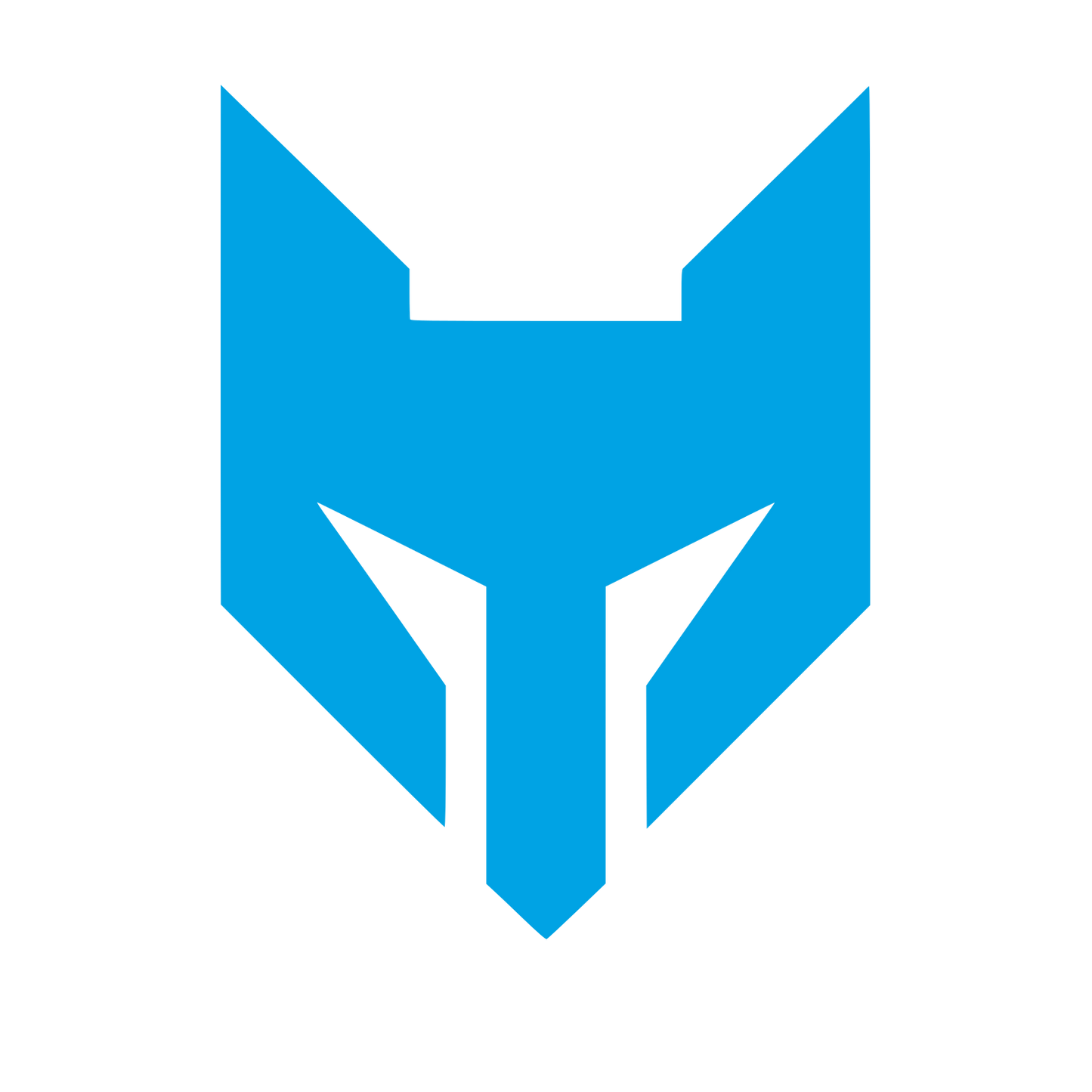 Fox Mask Logo #00a3e4