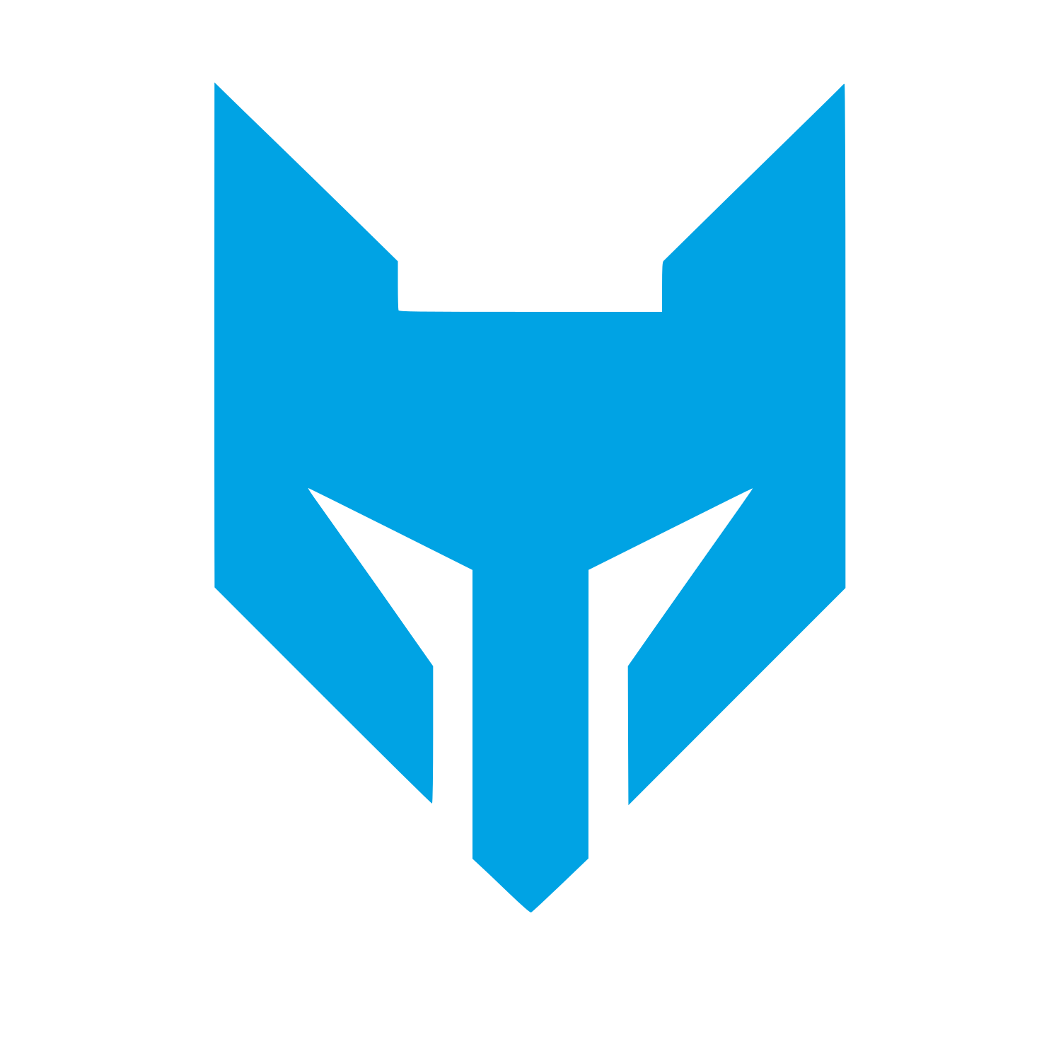 Fox Mask Logo #00a3e4