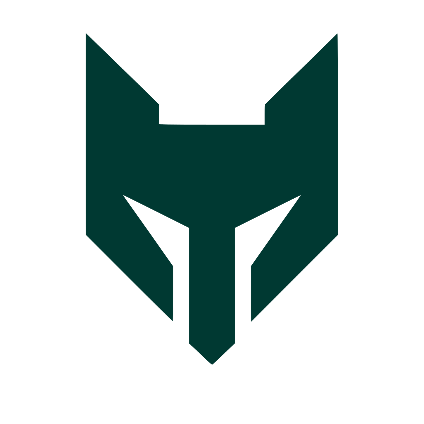 Fox Mask Logo #003932