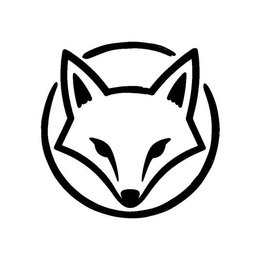 Fox Head Circle Logo