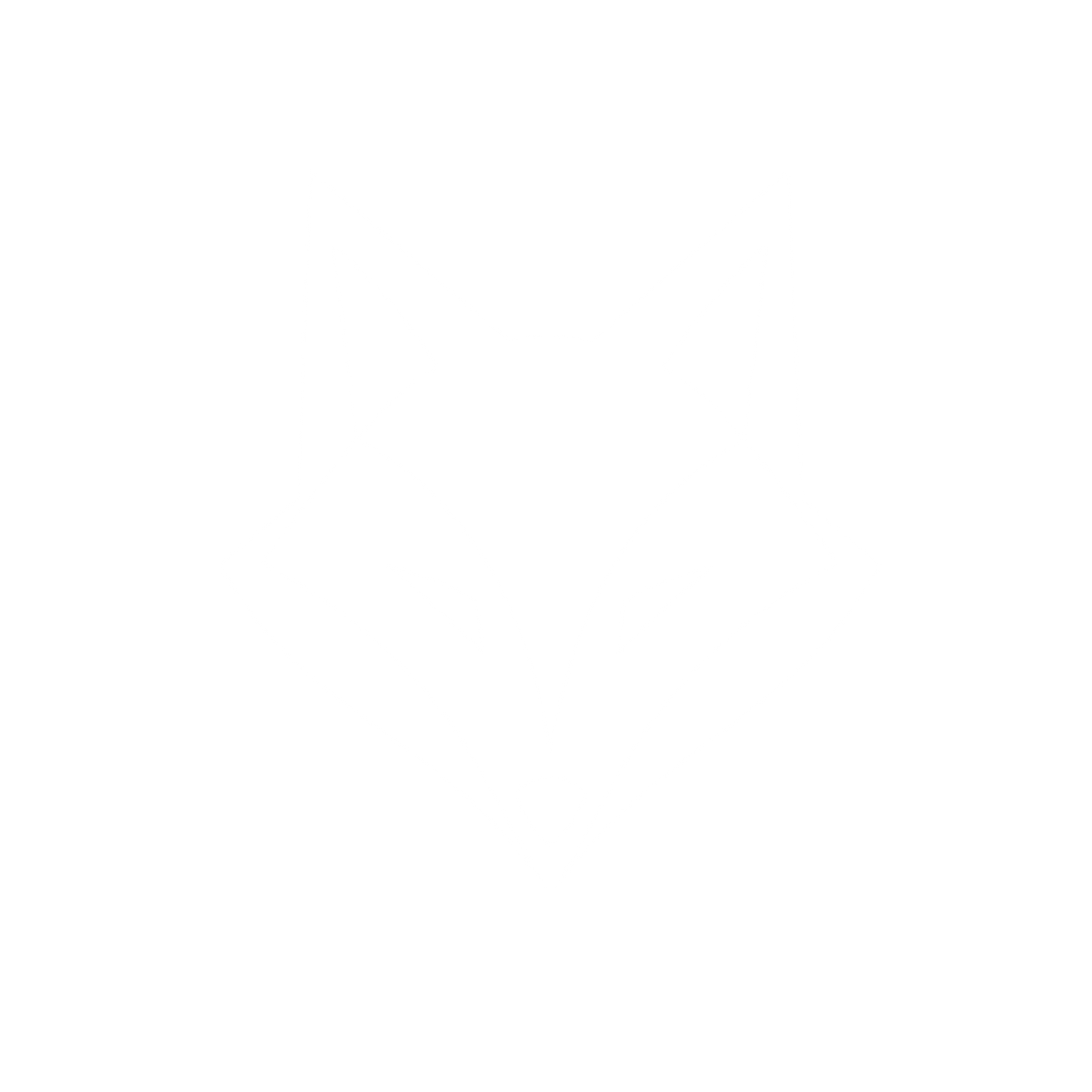 Geometric Fox Head Logo #ffffff