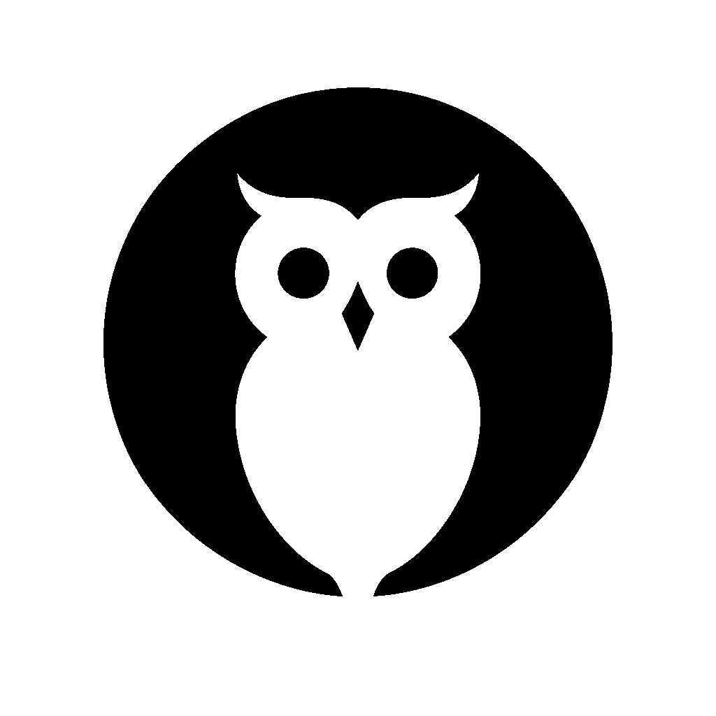 Owl in Circle Logo