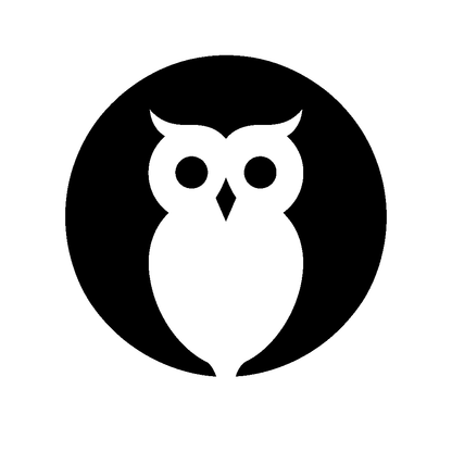 Owl in Circle Logo