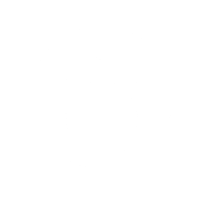 Owl in Circle Logo #ffffff