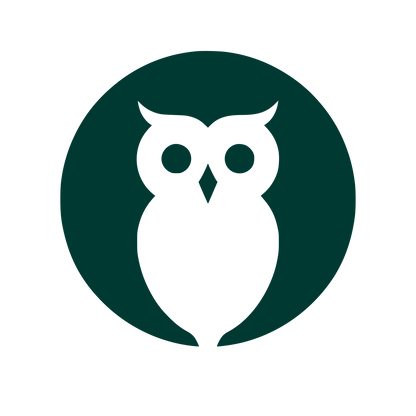 Owl in Circle Logo #003932