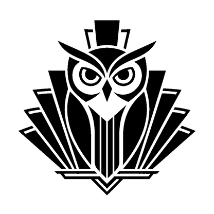 Art Deco Owl Logo