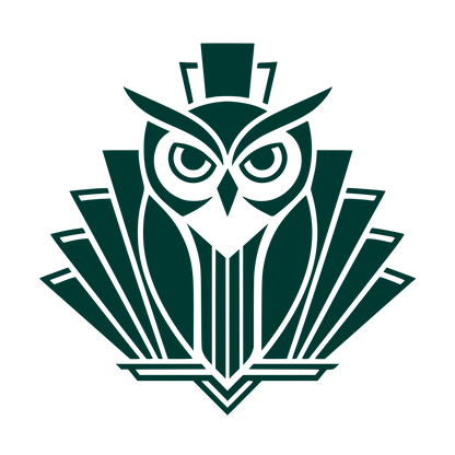 Art Deco Owl Logo #003932