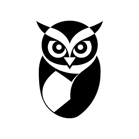 Bold Owl Face Logo
