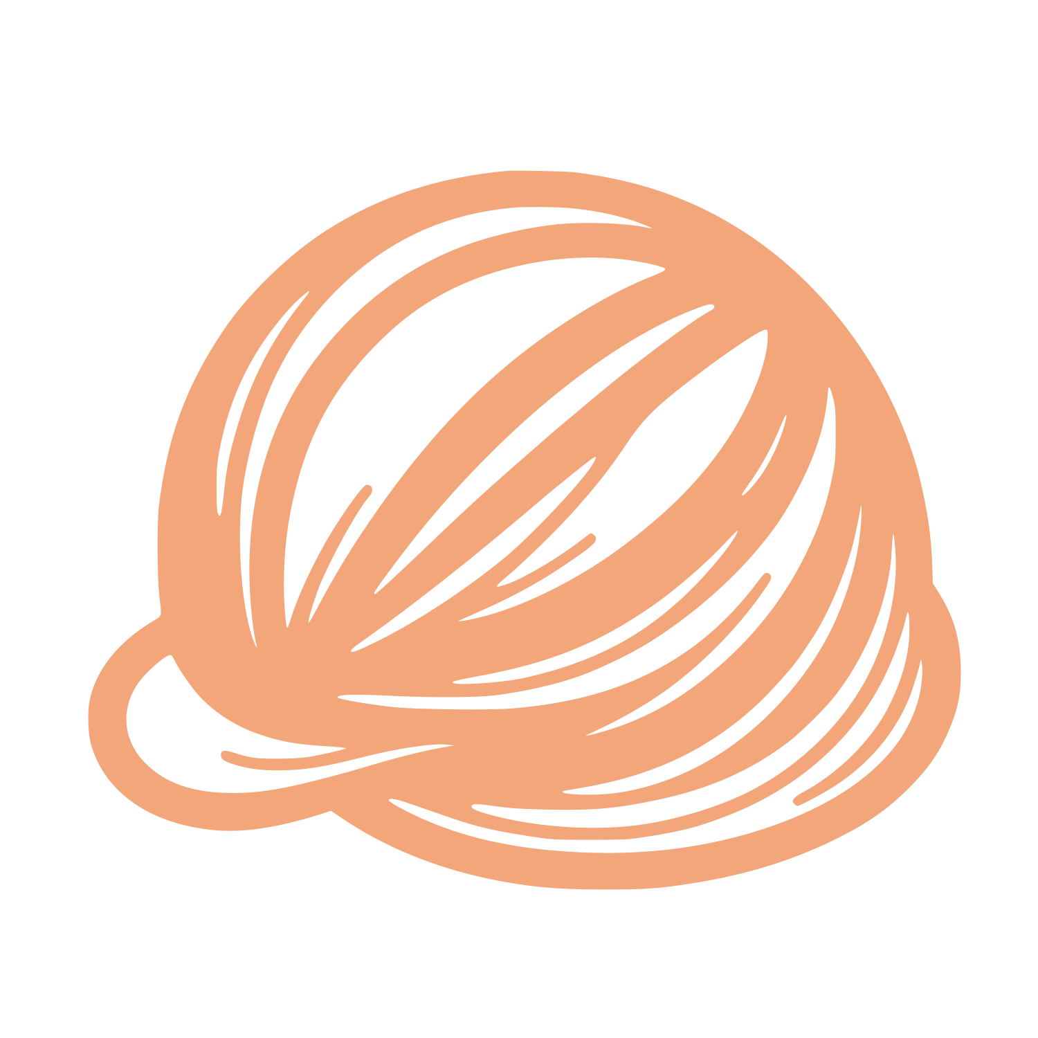 Swirl Helmet Logo #F2A679