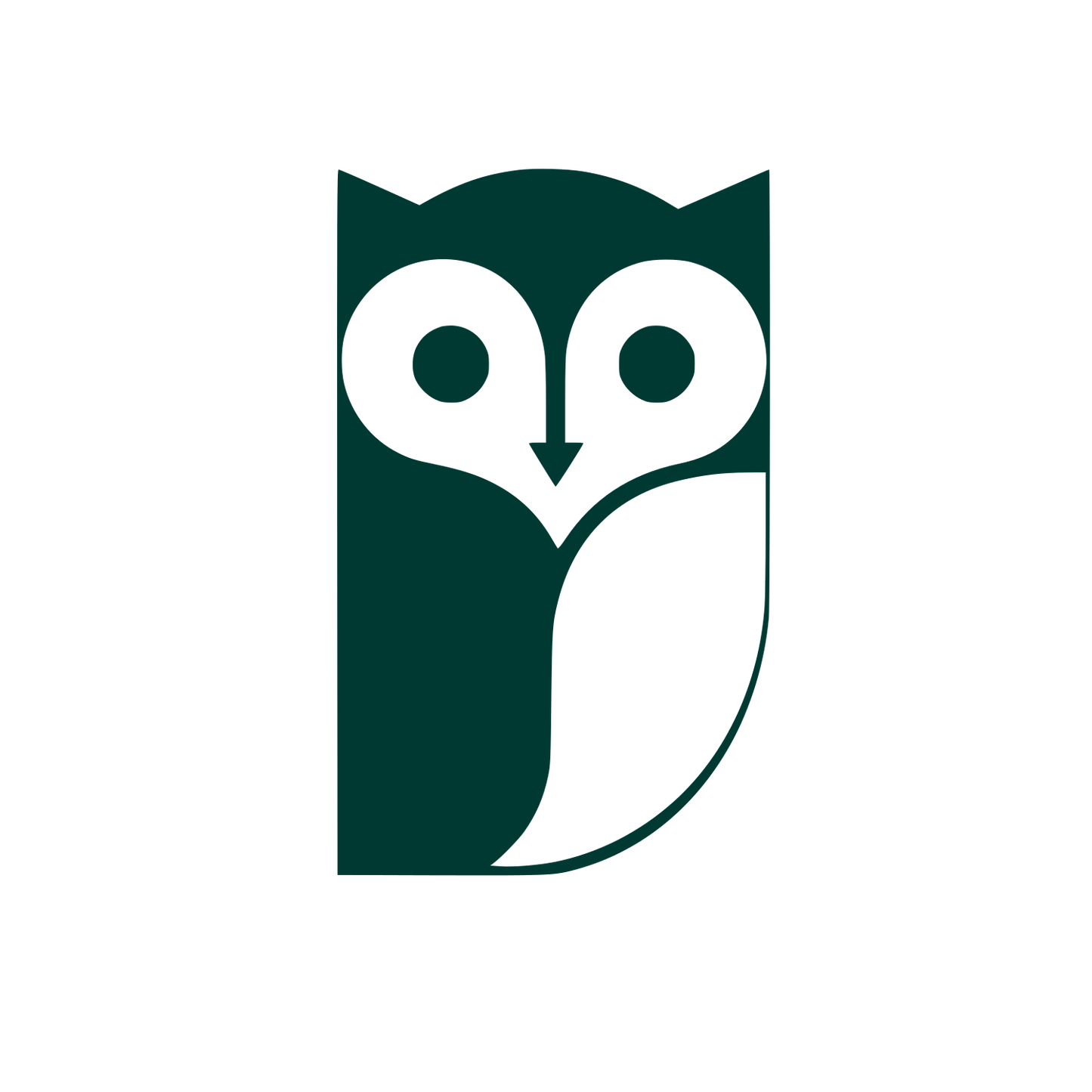 Minimalist Owl Logo #003932