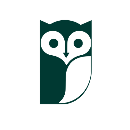 Minimalist Owl Logo #003932