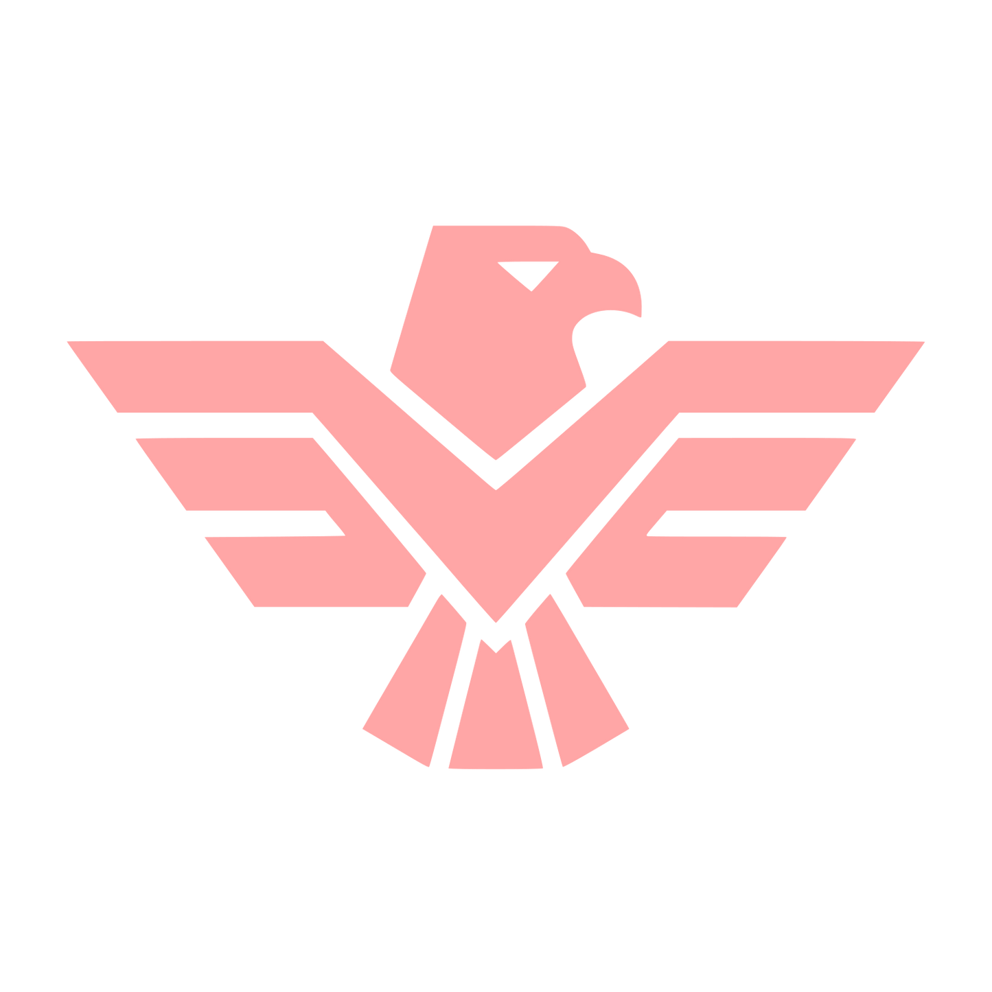 Spread Wings Eagle Logo #ffa6a6
