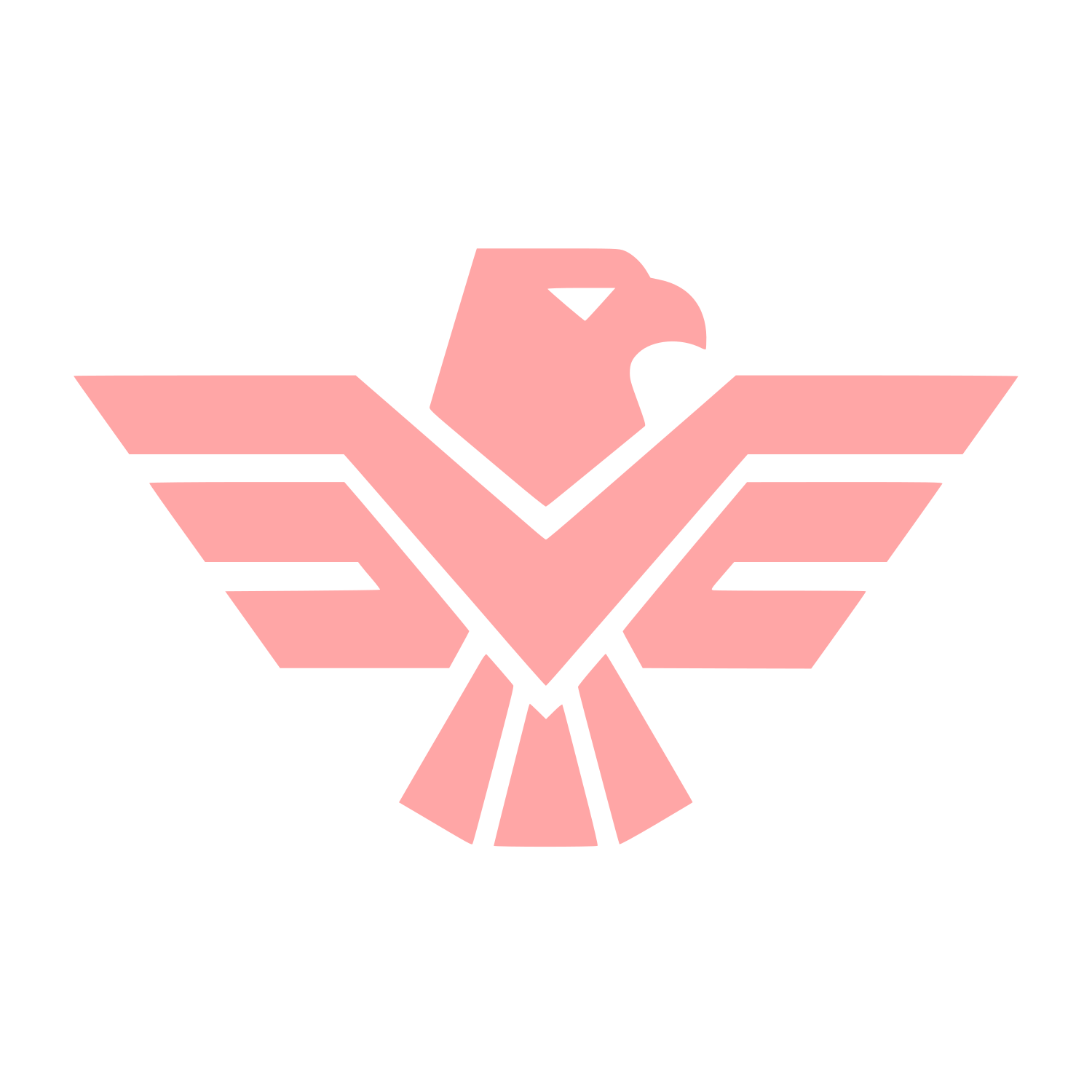 Spread Wings Eagle Logo #ffa6a6