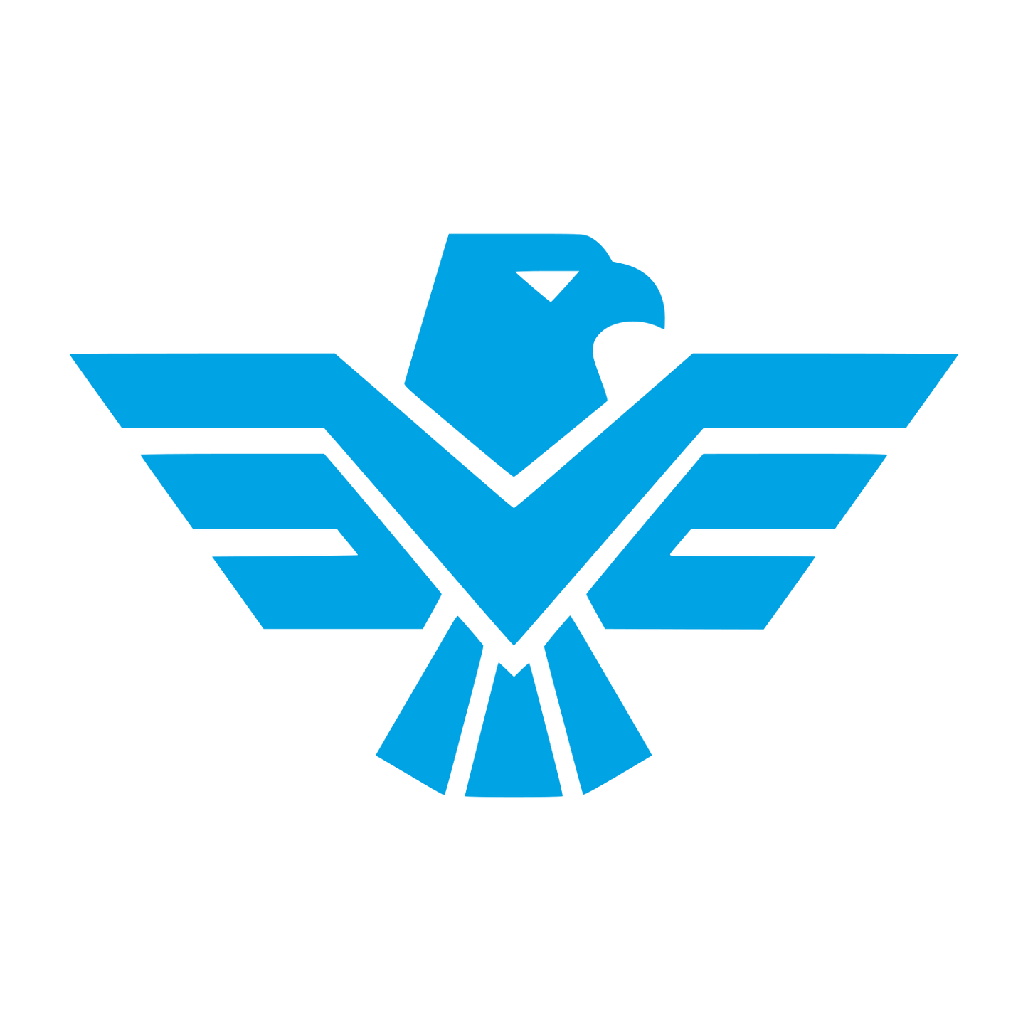 Spread Wings Eagle Logo #00a3e4