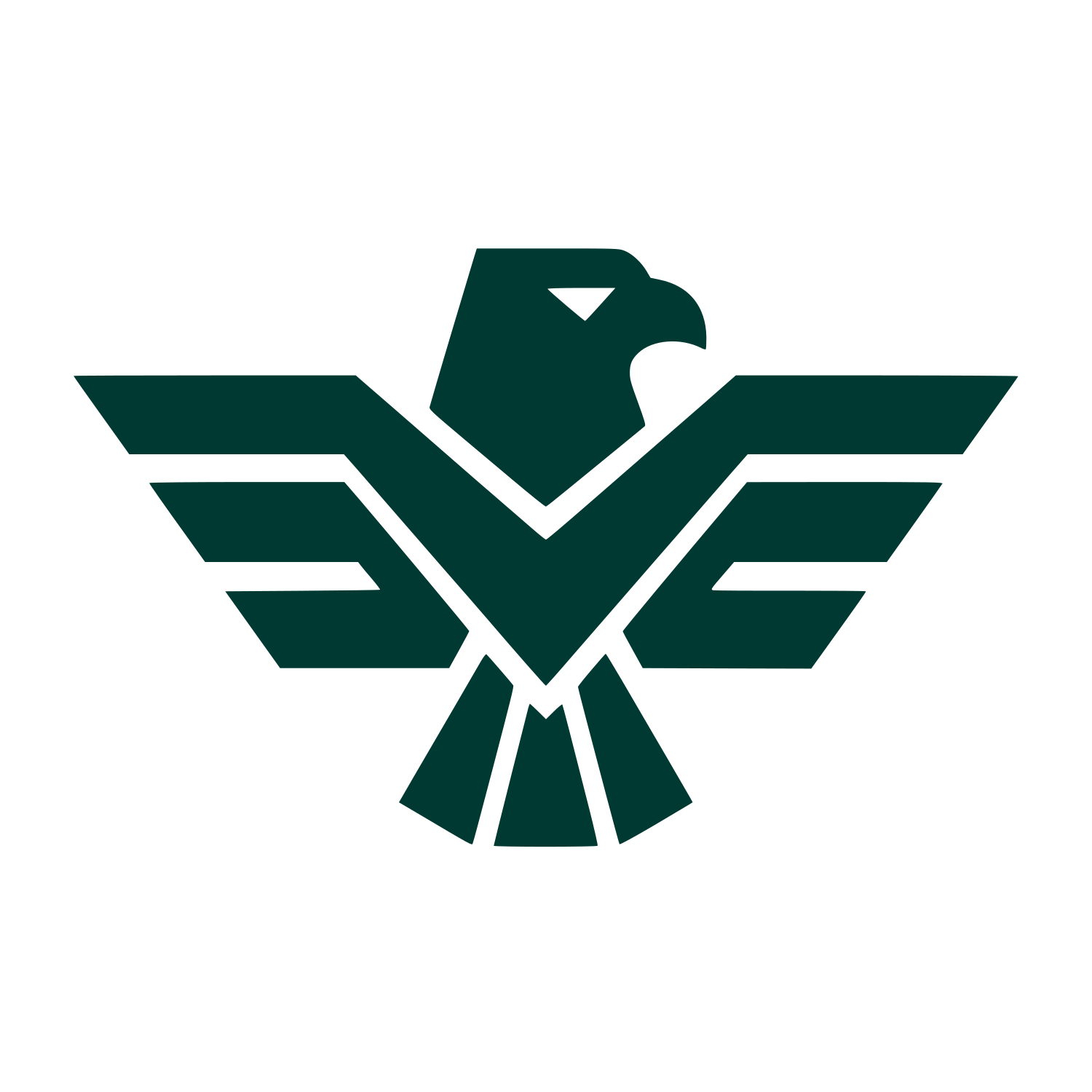 Spread Wings Eagle Logo #003932