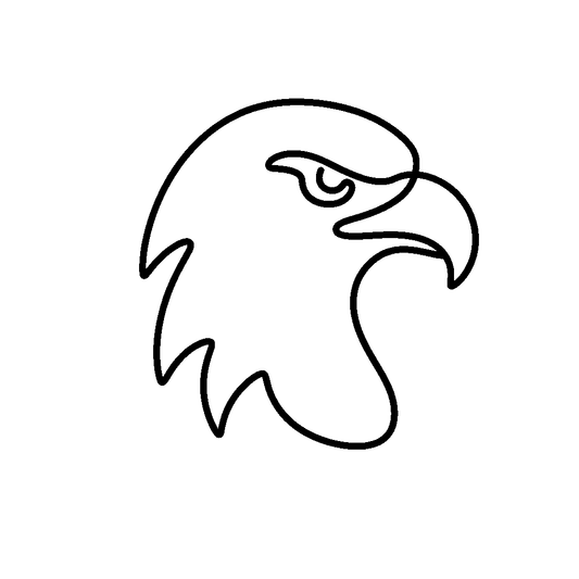 Eagle Head Outline Logo