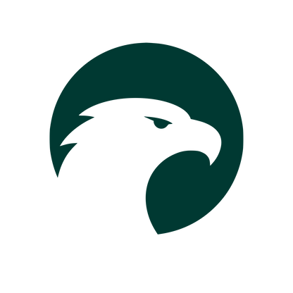 Eagle Head Circle Logo #003932