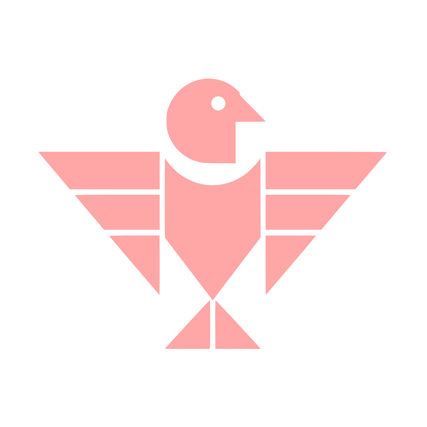 Eagle Bird Logo #ffa6a6
