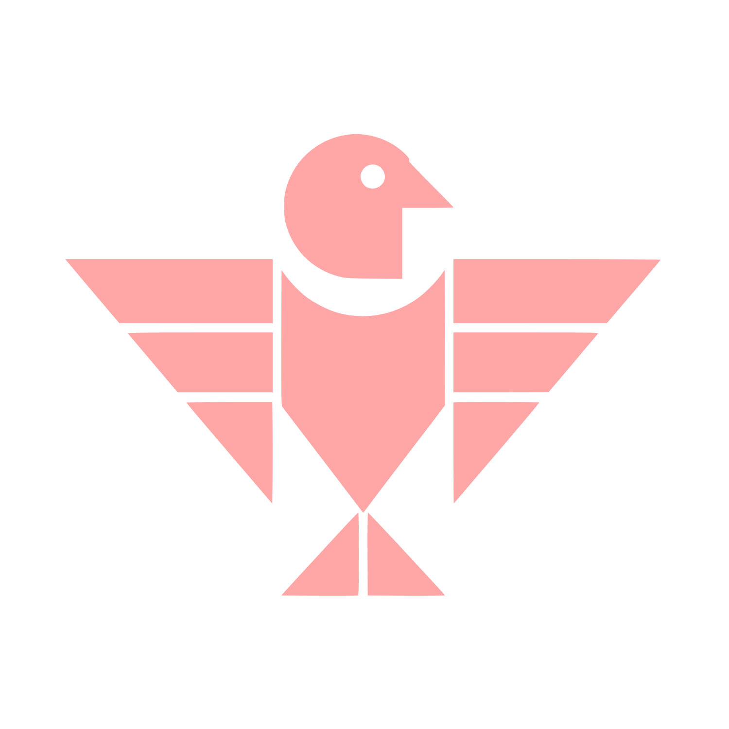 Eagle Bird Logo #ffa6a6