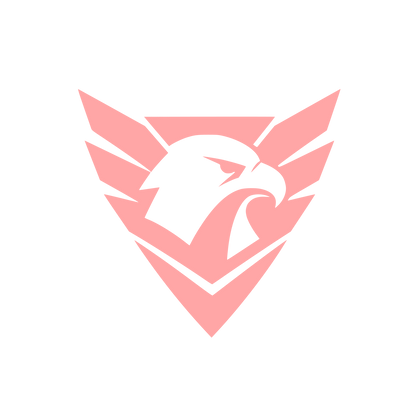 Eagle Head Shield Logo #ffa6a6