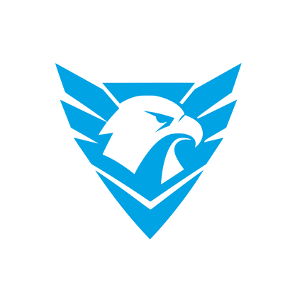 Eagle Head Shield Logo #00a3e4