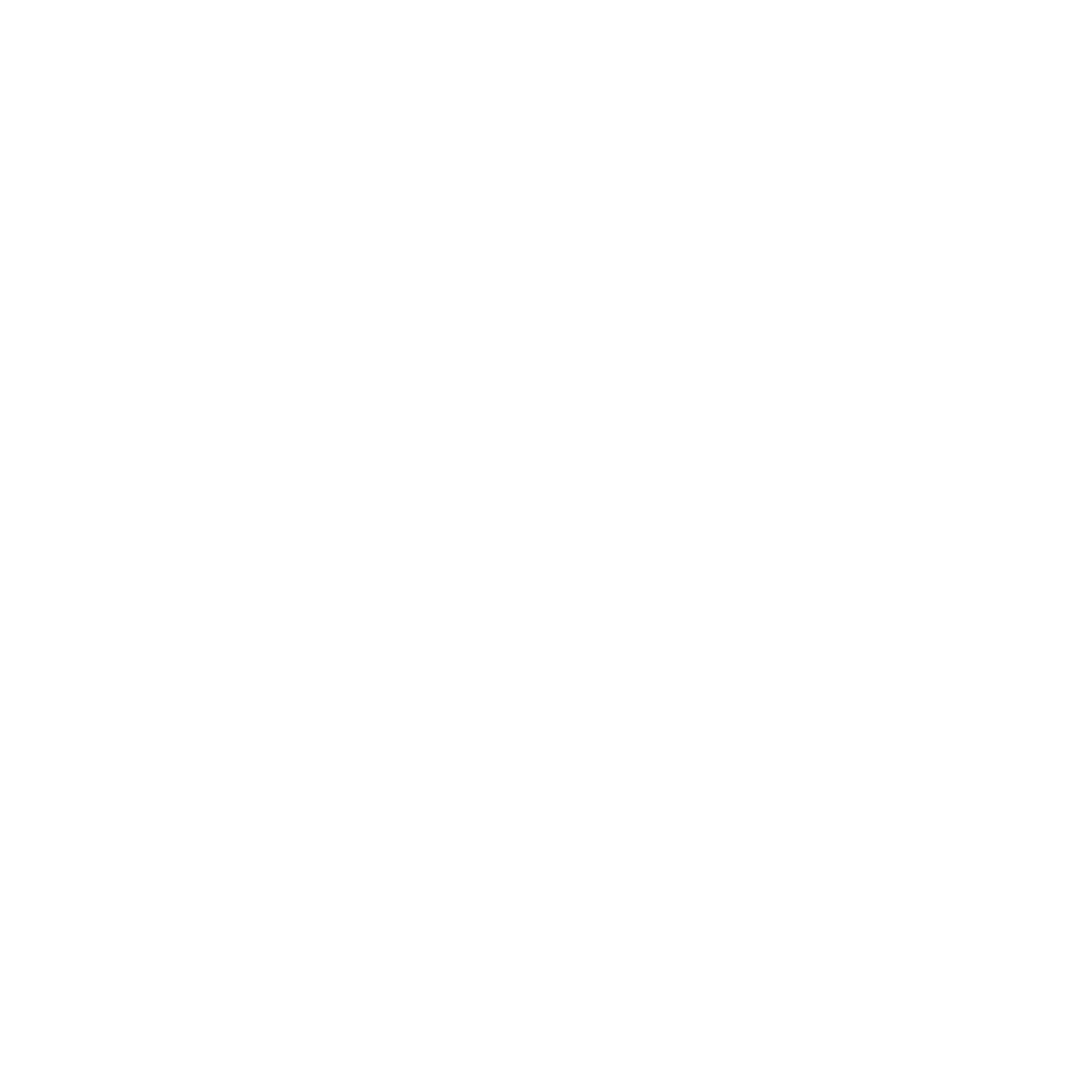 Striped Bee Logo #ffffff