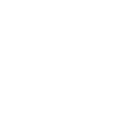 Striped Bee Logo #ffffff