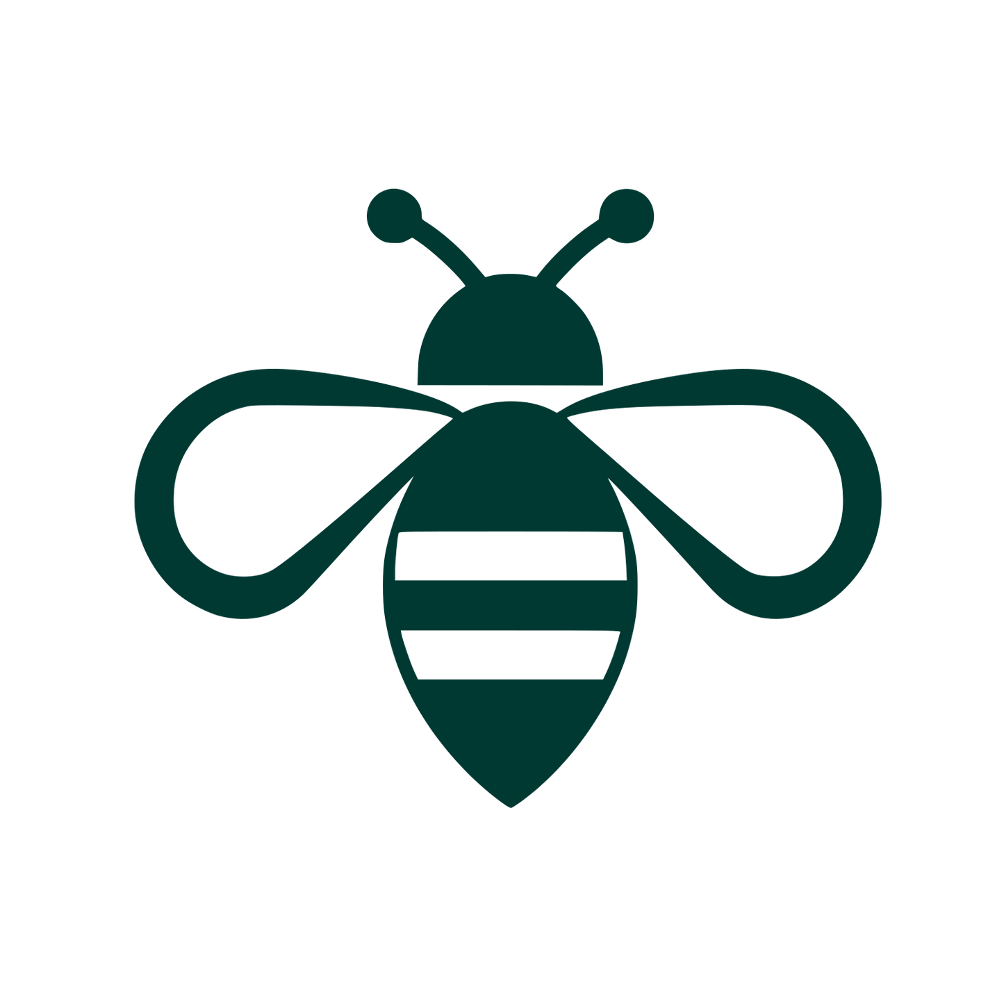 Striped Bee Logo #003932