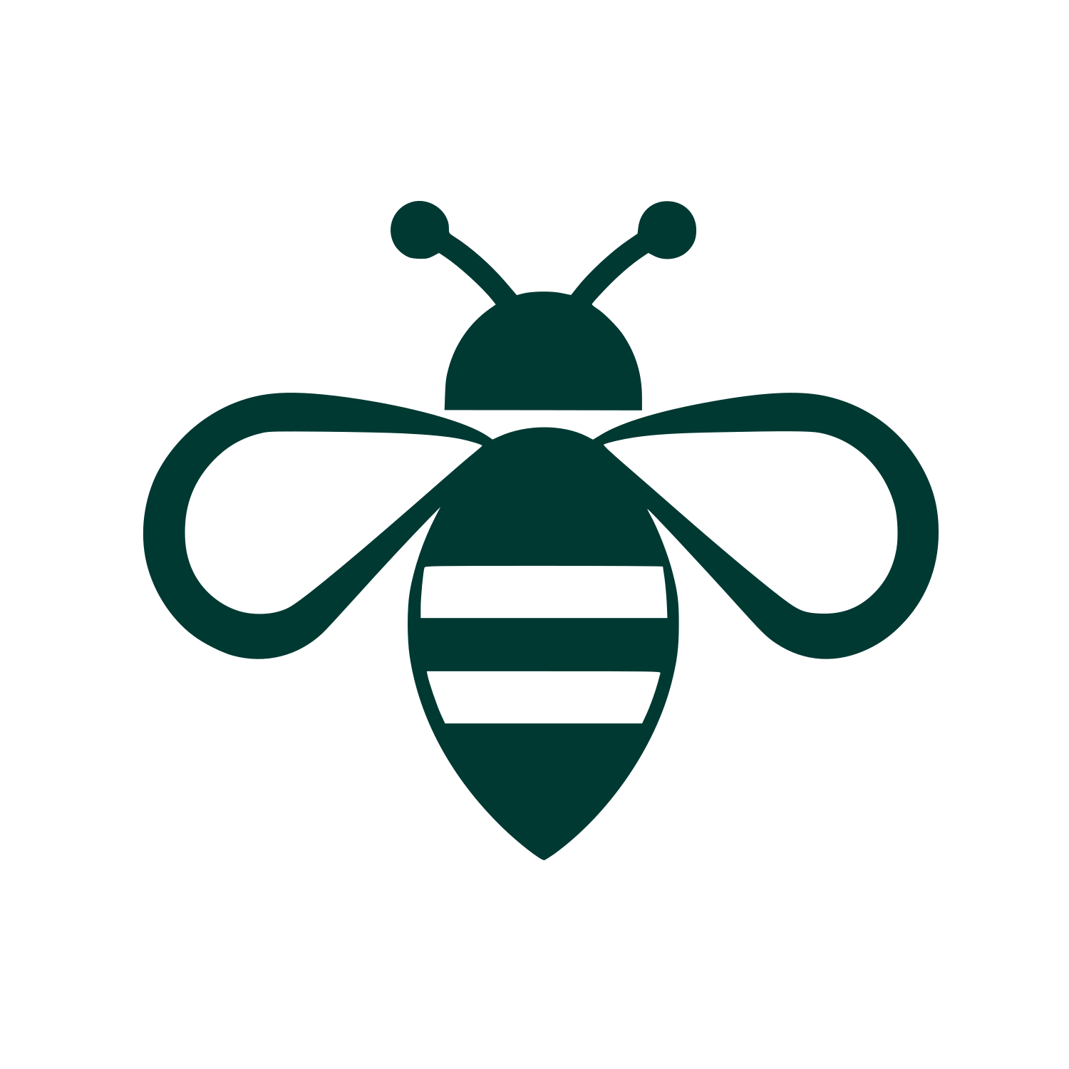 Striped Bee Logo #003932