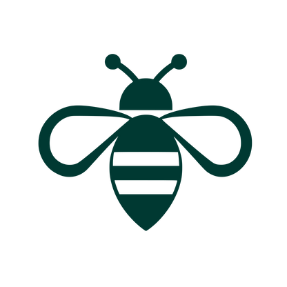 Striped Bee Logo #003932