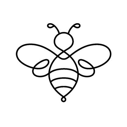 One Line Bee Logo