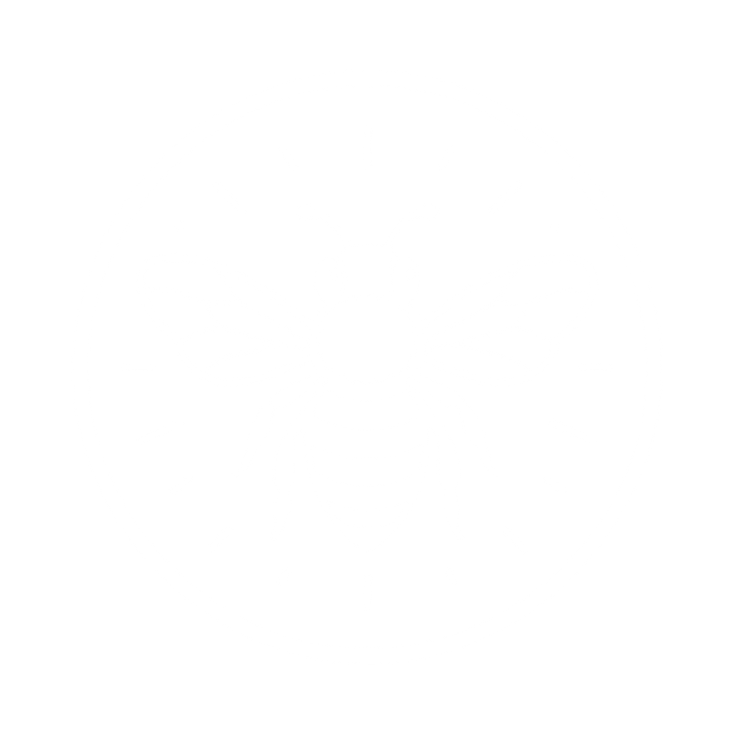 Bee Circle Badge Logo #ffffff
